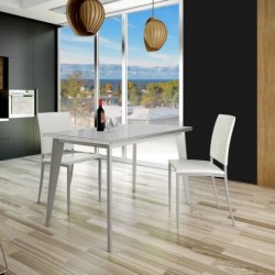 Mesa cocina fija o extensible de diseño modelo Ibiza