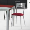 Silla de cocina metal y tapizada modelo Denia