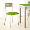 Silla de cocina asiento polipiel y respaldo a juego modelo Ronda