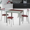 Mesa de cocina extensible frontal modelo Javea