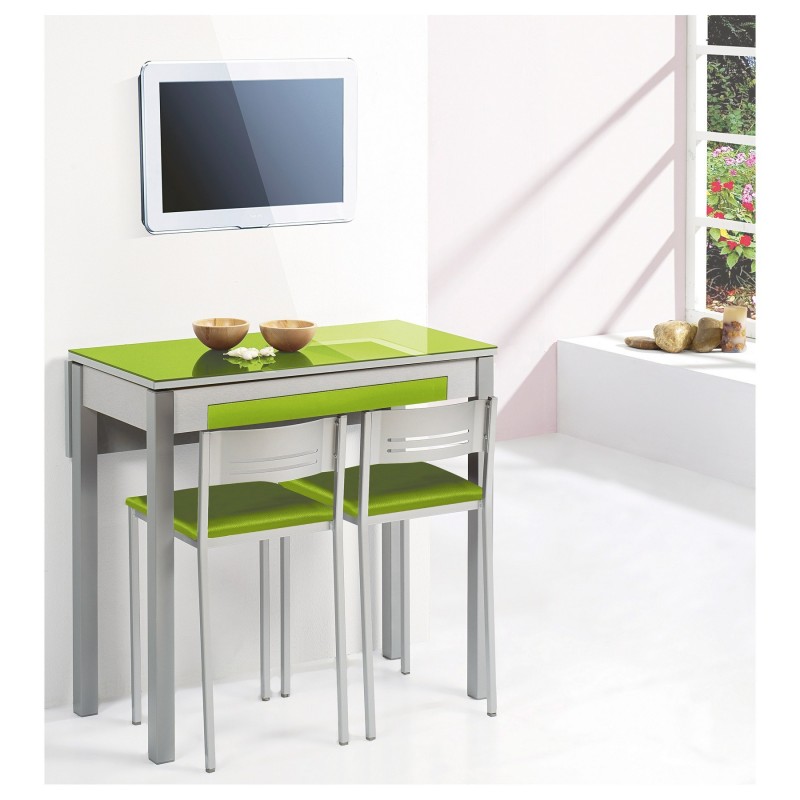 Mesa Cocina ala extensible trasera modelo Conil Mesa Cocina ala extensible trasera modelo Conil