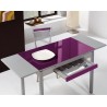 Pack Mesa de cocina extensibles alas laterales con sillas y taburetes