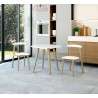 Conjunto mesa y sillas de cocina en madera Leon
