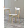 Silla de cocina madera barnizada/tapizada modelo Palma