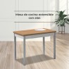 Mesa de cocina 90x50 laminada extensible