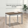 Mesa de cocina 100x60 laminada extensible
