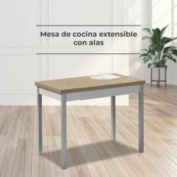 Mesa de cocina 110x70 laminada extensible
