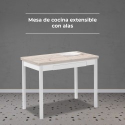 Mesa de cocina 110x70 laminada extensible