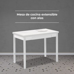 Mesa de cocina 110x70 laminada extensible