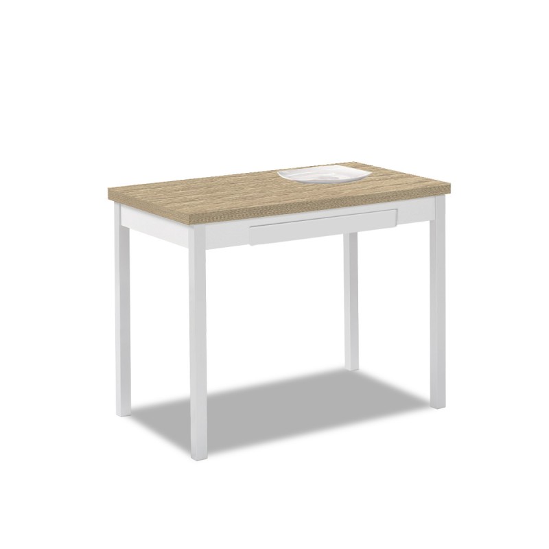 Mesa de cocina 110x70 laminada extensible