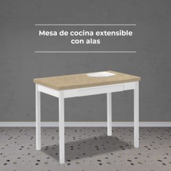 Mesa de cocina 110x70 laminada extensible