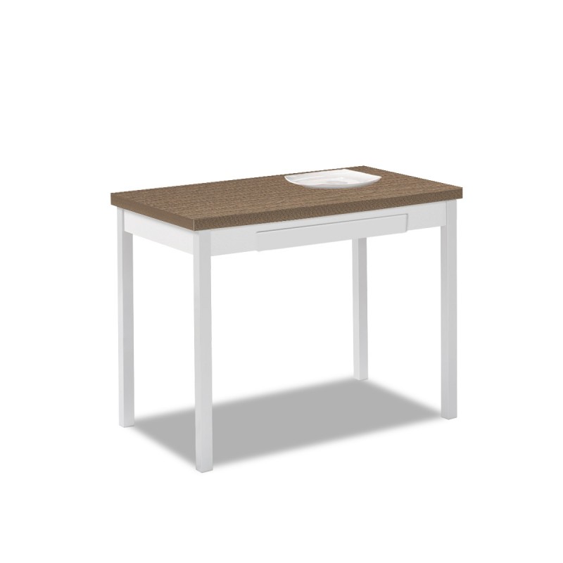 Mesa de cocina 110x70 laminada extensible