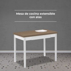 Mesa de cocina 110x70 laminada extensible