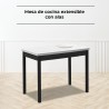 Mesa de cocina 110x70 laminada extensible