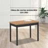 Mesa de cocina 120x80 laminada extensible