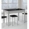 Mesa de cocina extensible alas laterales Mérida